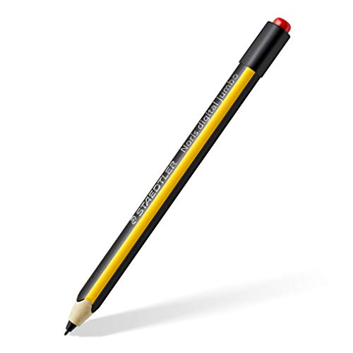 STAEDTLER Noris Digital Jumbo 180J 22. Stylus con tecnología EMR y Goma de borrar integrada Muy Suave. para Escribir, Dibujar y borrar sobre Dispositivos Digitales equipados con tecnología EMR