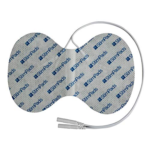 StimPads, Mariposa 95X150mm, Pack de 1 Unidades de Alto Rendimiento, electrodos TENS - EMS de Larga duración con Conector Universal Tipo Pin de 2mm