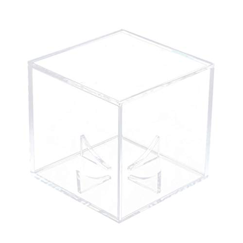 SUPVOX Caja para Exhibición de Pelota de Béisbol Caja de Acrílico Transparente para Figura del Amiibo Colecciones Modelo