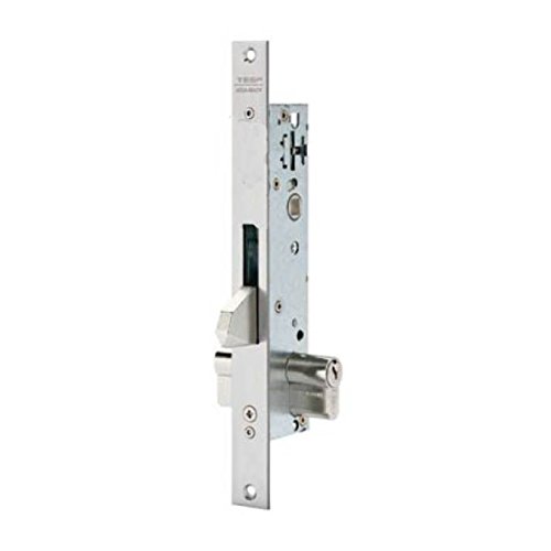 Tesa Assa Abloy 2211BE203AI Cerradura Monopunto De Caja Estrecha De Palanca Basculante Antipalanqueta Para Perfiles MetálicosInoxidable Entrada 20 mm 2211BE