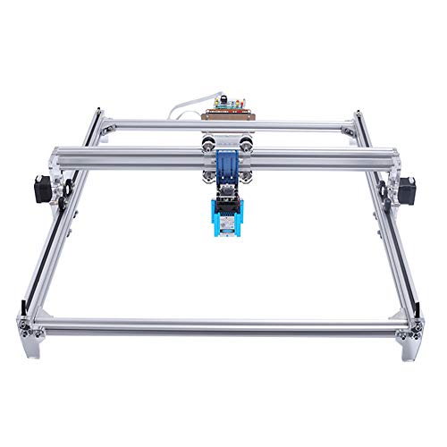 TOPQSC DIY Kits de grabador láser CNC 12V USB Máquina de grabado láser de escritorio, superficie de grabado 650X500mm, impresora láser de potencia ajustable,talla y corte madera (6550/10000mw)