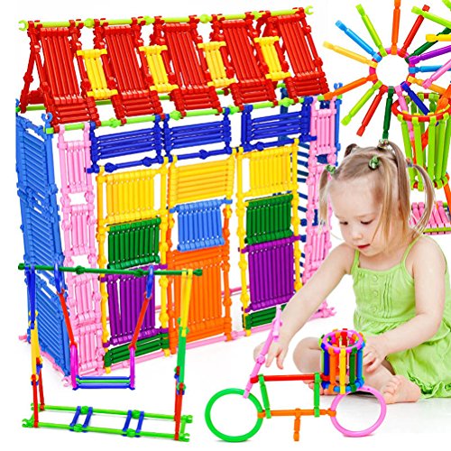 TOYMYTOY Puzzle 500 Piezas Bricolaje construcción palitos Bloques Inteligencia Creativa Juguetes 3D Set de Juguetes educativos