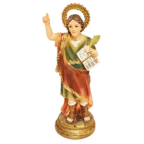 Trofeos Cadenas San Pancracio. Figura Religiosa, en Resina, de 11 cm para hogares y Negocios, Multicolor, S