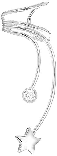 Tuscany Silver - Pendiente de plata en forma de estrella con cristal de zirconia