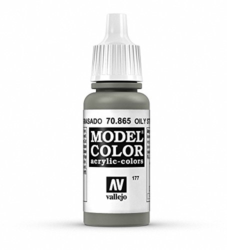 Vallejo Model Color Pintura Acrílica, Gris (Oily Steel), 17 ml