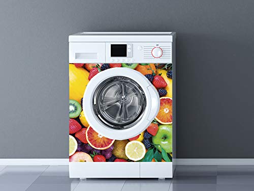 Vinilo para Lavadoras Frutas | Varias Medidas 60x85cm | Adhesivo Resistente y de Fácil Aplicación | Pegatina Adhesiva Decorativa de Diseño Profesional