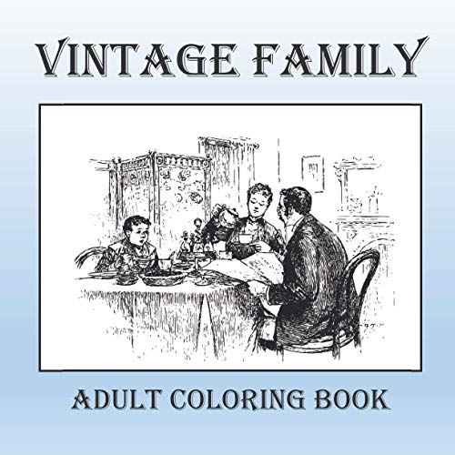 Vintage Family: Adult Coloring Book