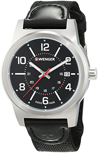 Wenger Reloj Analogico para Hombre de Cuarzo con Correa en Nailon 01.0441.165