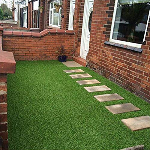 WEWE Sintético Césped Artificial,no Era-Slip Césped Falso 1.5cm Altura Pet Turf Respaldo De Goma con Orificios De Drenaje para Patio Jardín Balcones-Verde 200x1600cm(79x630inch)