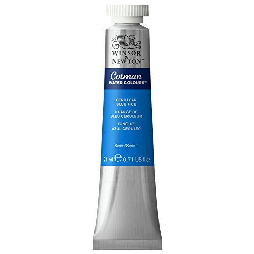 Winsor & Newton Cotman Tubo Acuarela, 21 ml, Tono Azul Cerúleo