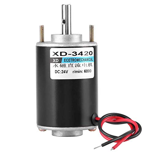 12 / 24V XD-3420 30W Imán Permanente DC Motor de Alta Velocidad CW/CCW Motores DIY Generador (#2)