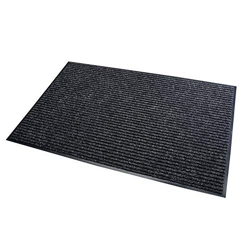 acerto 30182 Alfombrilla antisuciedad Negra 40x60cm * Extremadamente Duradera * Exterior e Interior * Resistente a Las heladas * Libre de PVC - Alfombrilla Limpia Puerta Frontal Alfombra