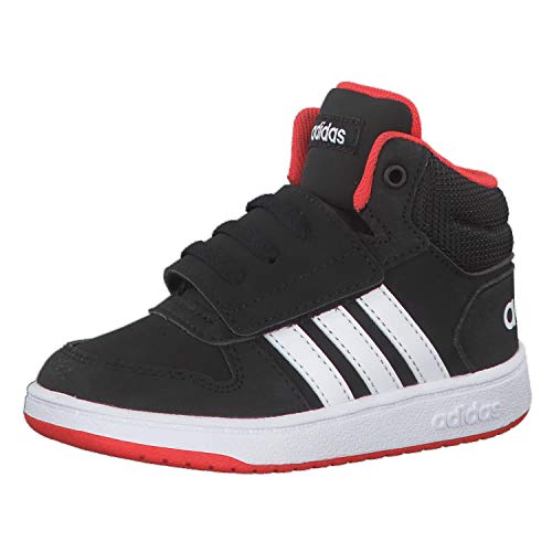 adidas Hoops Mid 2.0 I, Zapatillas Unisex bebé, Multicolor (Core Black/FTWR White/Hi/Res Red S18 B75945), 22 EU