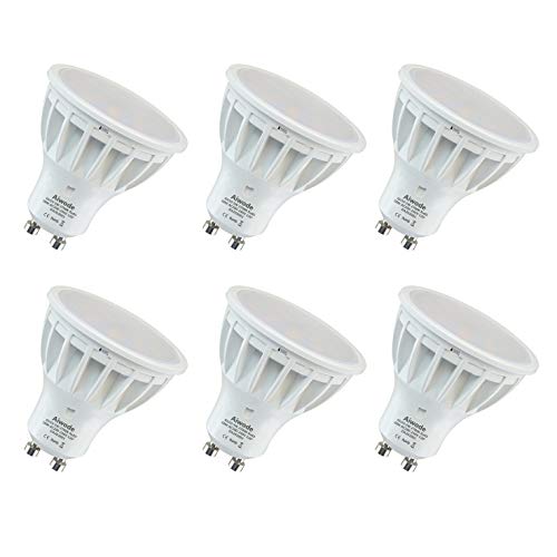 Aiwode 5W Regulable Bombilla GU10 LED,Blanco Cálido 2700K,500LM Equivalente a 50W RA85 120°Ángulo de haz,Paquete de 6.