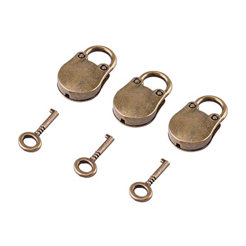 Alliage Style vintage Mini Cadenas Serrure pour Boîte de voyage Petite maison Décoration matériel