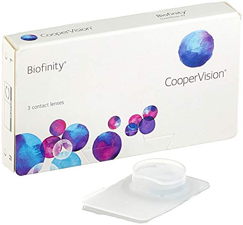 Biofinity - Lentes de contacto esféricas mensuales (R 8.6 / D 14 / -6.5 Diop), Pack de 3 uds.