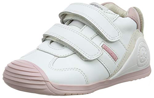 Biomecanics 151157-1, Zapatillas de Estar por casa Unisex niños, Blanco (Blanco Y Rosa (Sauvage) G), 19 EU