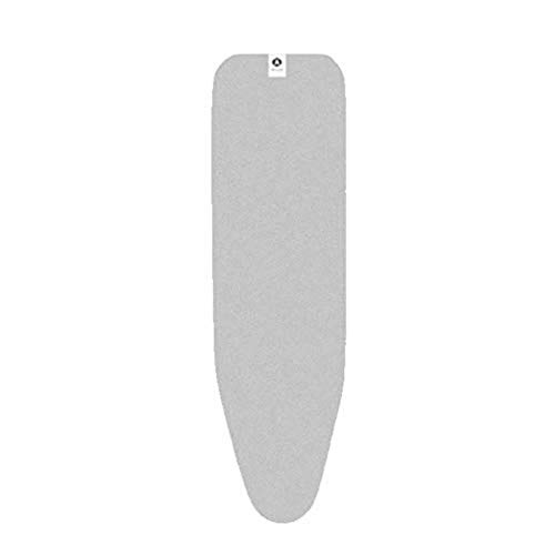 Brabantia 216800 - Funda Protectora para Mesa de Planchar, 110 x 30 cm, 2 mm de Espuma, Color Gris Metalizado