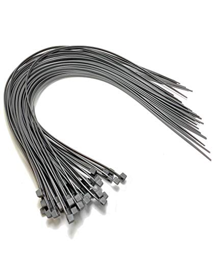 Bridas para cables extralargas de 450 x 4,8 mm. Bridas de nailon de alta calidad, gris