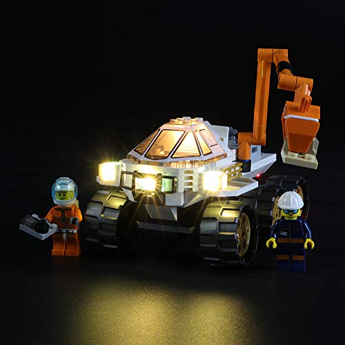 BRIKSMAX Kit de Iluminación Led para Lego City Space Port Prueba de Conducción del Róver,Compatible con Ladrillos de Construcción Lego Modelo 60225, Juego de Legos no Incluido
