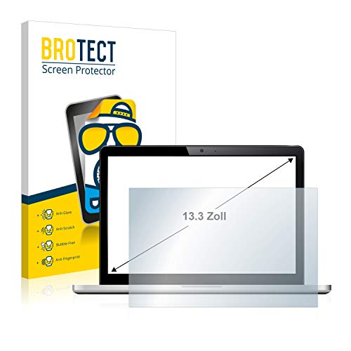 BROTECT Protector Pantalla Anti-Reflejos para Portátiles con 33.8 cm (13.3 Pulgadas) [294 mm x 165.5 mm, 16:9] Película Mate Anti-Huellas