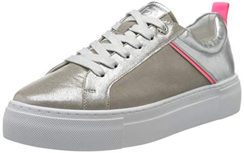 bugatti 411883024834, Zapatillas Mujer, Color Plateado metálico Gris Claro 9012, 38 EU