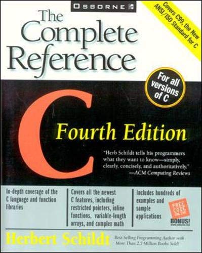 C: The Complete Reference (Osborne Complete Reference Series)