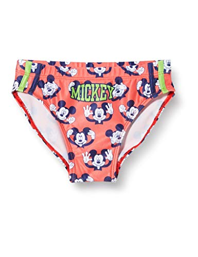 CERDÁ LIFE'S LITTLE MOMENTS Slip Bañador Niño Natacion de Mickey Mouse-Licencia Oficial Disney, Rojo, 6 años para Niños