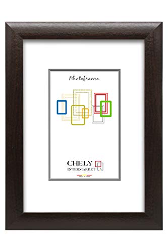 Chely Intermarket, Marco de Fotos Grandes 40x60 cm (Wengué) para Pared MOD-257, Hecho de Madera MDF, Ancho de Bastidor 1,90 cm con Acabado Elegante (257-40x60-1,20)