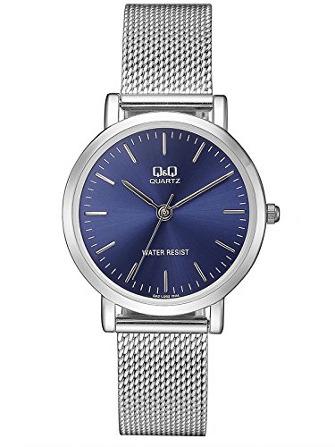 Citizen Q&Q QA21J202Y - Reloj de Pulsera para Mujer, Azul/Metálico