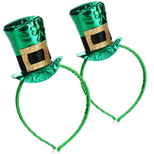 com-four® Leprechaun, Disfraces de Kobold Día de San Patricio - atuendos Accesorios Festival, irlandés - Mardi Gras, Shrovetide, Carnival, Parade, Motto Party, Irish Pub (02 Piezas - Set14)