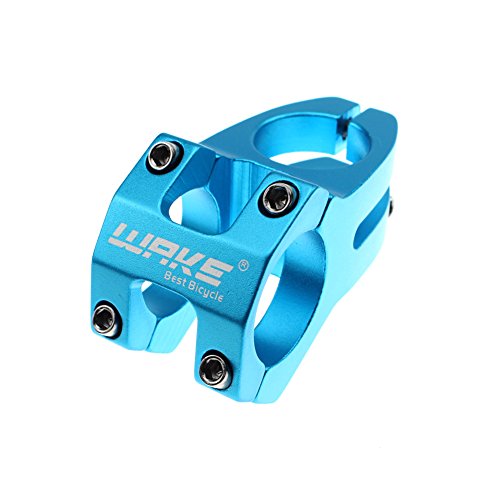 CYSKY Bike Stem 31.8 45mm Aleación de Aluminio Mountain Bike Stem Corto del Manillar de la Bicicleta para la mayoría de Las Bicicletas BMX MTB Road Bike (Azul)