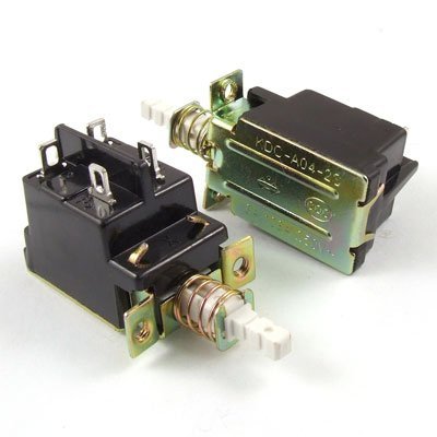 DealMux 2 Pcs KDC-A04 PCB Terminal DPST interruptor de alimentação 5A 250V AC