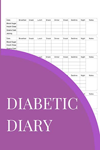Diabetic Diary: Weekly Blood Sugar Diary, Daily Diabetic Glucose Tracker, Simple Trackin Journal with Notes, Convenient Portable Size, Visits to the Doctor Tracker