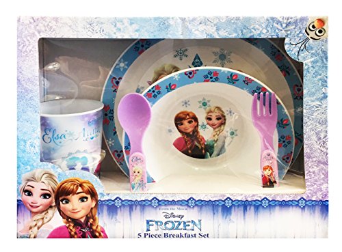 Disney Frozen – Juego Menaje 5 Unidades, Color Celeste, 13471020