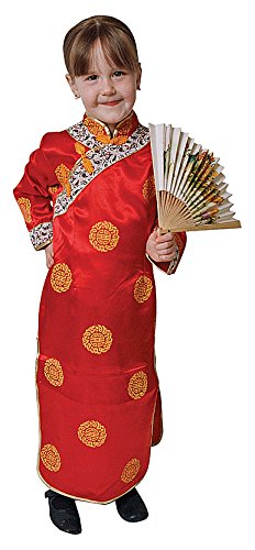 Dress Up America- Disfraz de Geisha Niñas 3-4 años (Cintura 66-71cm, Altura 92-99cm), (Talla: 66-71, 91-99 cm) (212-T)