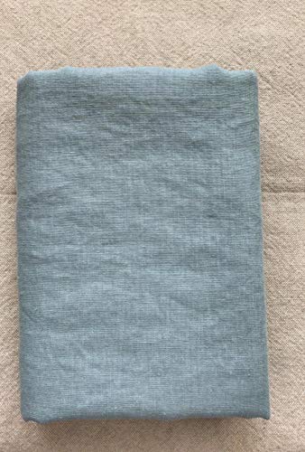 EcoconLINEN Atelier - Tela de lino para coser por metro - Tela de bordado de lino suave - Lino natural lavado a la piedra (gris verde, 3 m (1,4 m de ancho)