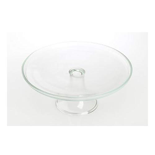 Edwanex Soporte para tartas de cristal de 31,5 cm, no perfecto