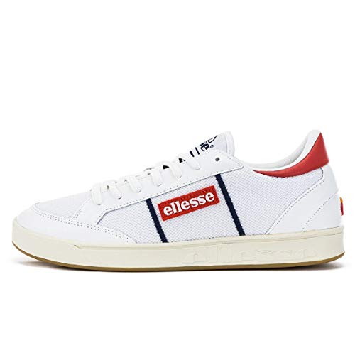 Ellesse Ls-81, Zapatillas de Deporte para Hombre, Multicolor (White/Flame Scarlet 000), 46 EU