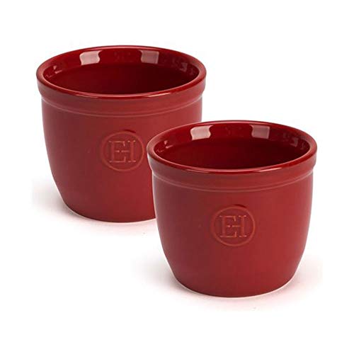 Emile Henry EH344008 - Moldes, Rojo (Burgundy), conjunto de 2