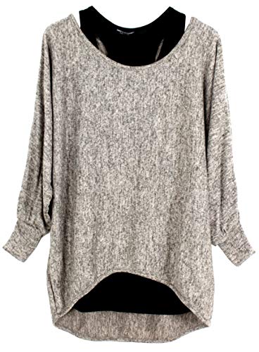 Emma & Giovanni - Pullover - Top - Mujer, Color Beige Claro, Talla XL EU