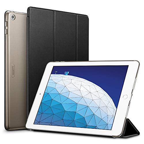 ESR Funda para iPad Air 3ª generación 2019/iPad 2019, Funda Flexible Ligera con Función Automática de Reposo/Actividad, Forro de Microfibra, Funda Trasera Suave para iPad Air 2019 de 10.5"-Negro