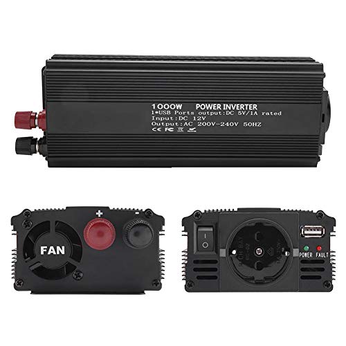 Fdit Inversor de onda sinusoidal 200 V ~ 240 V 1000 W Potencia con panel solar Inverter 10 ~ 15 V Power Inverter Sine Wave Inverter Solar convertidor para uso doméstico