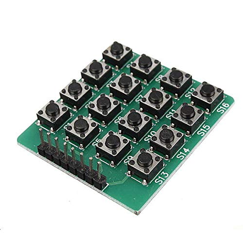 FEIYI Otro módulo de placa 10pcs 4x4 16-Key Matrix Teclado Teclado Módulo 16 Botones para Arduino - productos que funcionan con placas Arduino oficiales