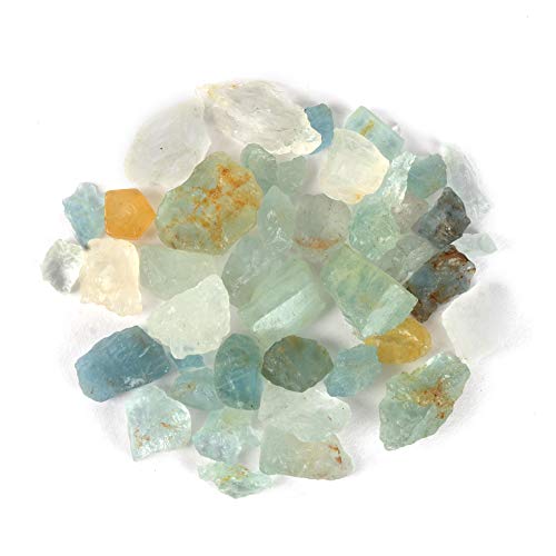 GEMHUB Acquamarine natural de 150 quilates, lote de 42 piezas de 9,20 quilates cada piedra de aguamarina lote de piedras preciosas para decoración de joyería, manualidades