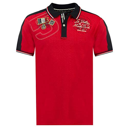 Geographical Norway - Polo para hombre, manga corta, modelos Kalvin, disponible en 5 colores (M a XXXL) rojo XL