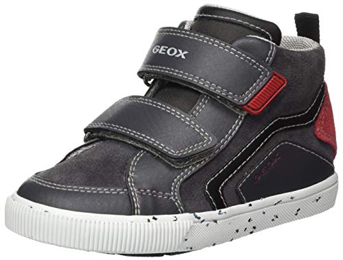 GEOX B KILWI BOY C DK GREY/DK RED Baby Boys' Trainers Hi-Top Trainers size 24(EU)