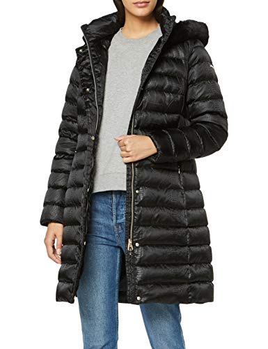 Geox W Bettanie H Parka, Negro (Black F9000), 44 para Mujer