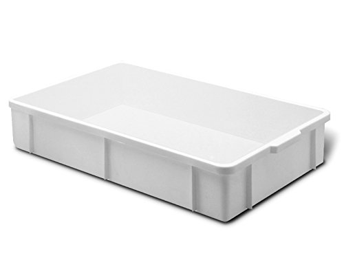 Giganplast Transport Caja, Plástico, Blanco, 60 x 40 x 11 cm