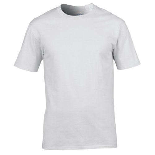 Gildan - Camiseta Premium de algodón para Hombre (2XL) (Blanco)